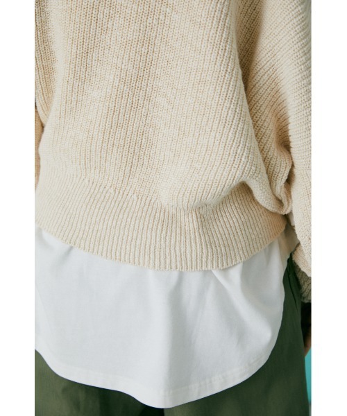 BLACK BY MOUSSY（ブラックバイマウジー）の「asymmetry hole knit