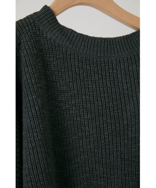 BLACK BY MOUSSY（ブラックバイマウジー）の「asymmetry hole knit