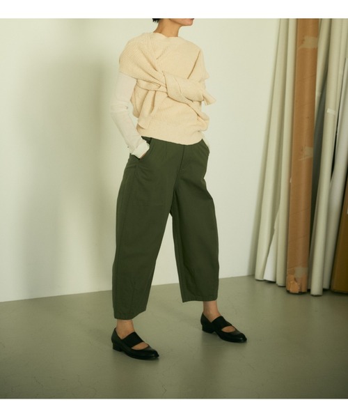 トップス nagonstans asymmetry hole BLACK BY MOUSSY（ブラックバイマウジー）の「asymmetry hole knit