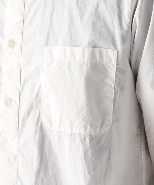 BEAMS（ビームス）の「○BEAMS / S/L タイプライター ロング シャツ（シャツ/ブラウス・メンズ・ホワイト/オリーブドラブ・LARGE/MEDIUM/SMALL）」の6枚目の写真