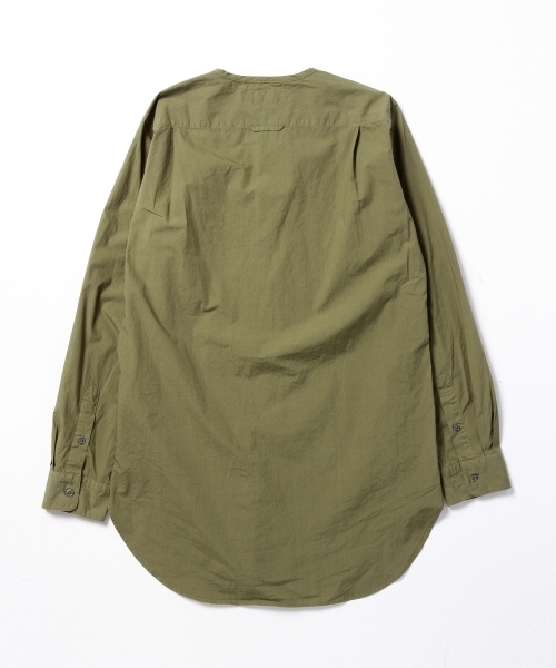 BEAMS（ビームス）の「○BEAMS / S/L タイプライター ロング シャツ（シャツ/ブラウス・メンズ・ホワイト/オリーブドラブ・LARGE/MEDIUM/SMALL）」の14枚目の写真