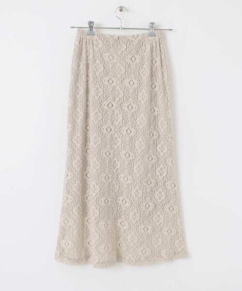 SENSE OF PLACE by URBAN RESEARCH（センスオブプレイスバイアーバンリサーチ）の「コットンレースナロースカート（スカート・レディース・ブラック/アイボリー・ONE）」の11枚目の写真