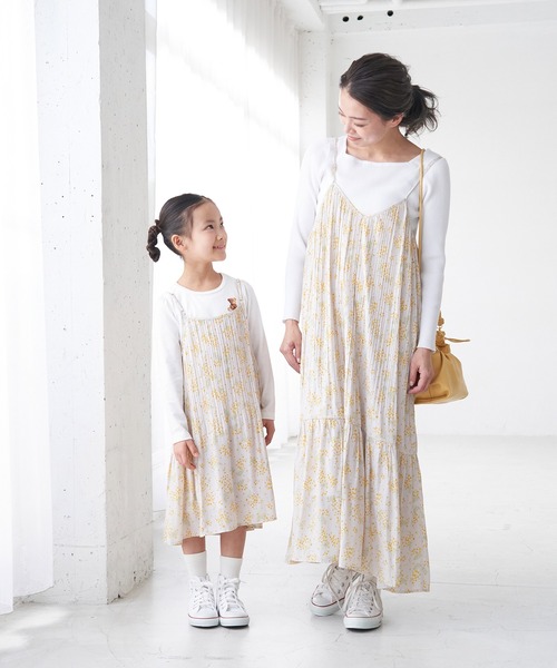 ROPE' PICNIC（ロペピクニック）の「【KIDS】【2WAY】プリーツキャミワンピース（ワンピース・キッズ・チャコールグレー/オリーブ/ベージュ系その他2・120/150/140/110/130）」の16枚目の写真