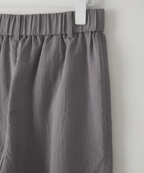 CITEN（シテン）の「＜CITEN（シテン）＞ダブルガーゼ タックワイドパンツ（その他パンツ・レディース・ライトグレー/オフホワイト・M/S）」の6枚目の写真