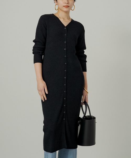 LOUNGEDRESS（ラウンジドレス）の「ブークレ―ロングニットワンピース 