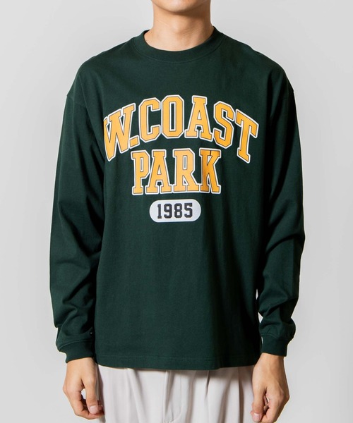 WEGO（ウィゴー）の「WEGO/カレッジプリントロンT（Tシャツ/カットソー・メンズ・ダークグリーン/ネイビー/オートミール/杢グレー・SMALL/MEDIUM/LARGE）」の16枚目の写真