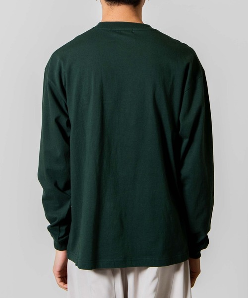 WEGO（ウィゴー）の「WEGO/カレッジプリントロンT（Tシャツ/カットソー・メンズ・ダークグリーン/ネイビー/オートミール/杢グレー・SMALL/MEDIUM/LARGE）」の18枚目の写真