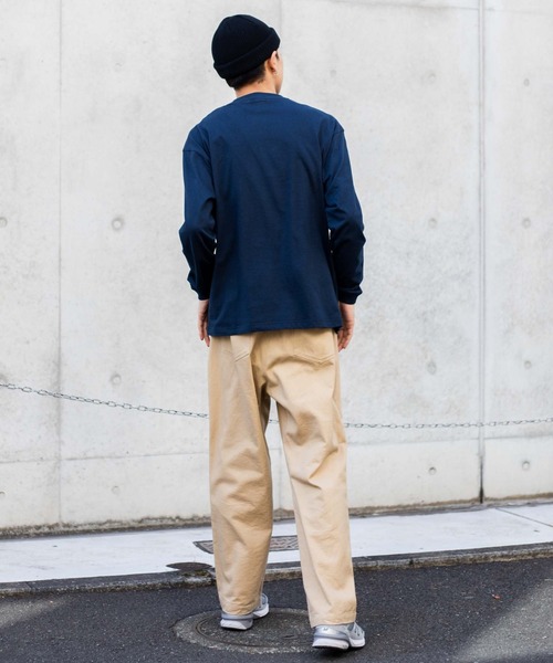 WEGO（ウィゴー）の「WEGO/カレッジプリントロンT（Tシャツ/カットソー・メンズ・ダークグリーン/ネイビー/オートミール/杢グレー・SMALL/MEDIUM/LARGE）」の5枚目の写真