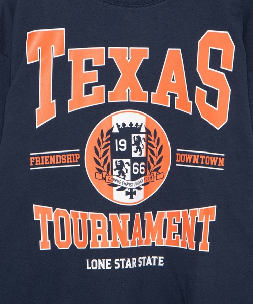 WEGO（ウィゴー）の「WEGO/カレッジプリントロンT（Tシャツ/カットソー・メンズ・ダークグリーン/ネイビー/オートミール/杢グレー・SMALL/MEDIUM/LARGE）」の12枚目の写真