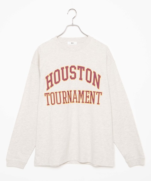 WEGO（ウィゴー）の「WEGO/カレッジプリントロンT（Tシャツ/カットソー・メンズ・ダークグリーン/ネイビー/オートミール/杢グレー・SMALL/MEDIUM/LARGE）」の21枚目の写真