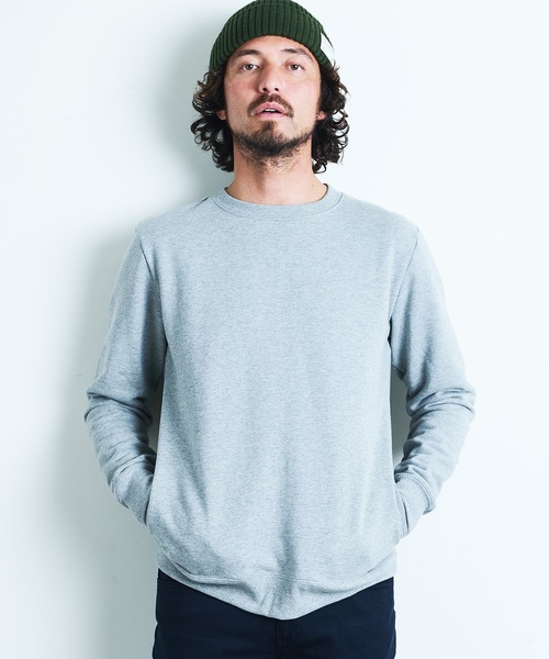 Magine（マージン）の「URAKE SIDE PKT PULL OVER L/S:裏毛 サイドポケット プルオーバー ロングスリーブ 22SS（スウェット・メンズ・グレイッシュベージュ/ネイビー/グレー/ブラック・44/46/48）」の5枚目の写真