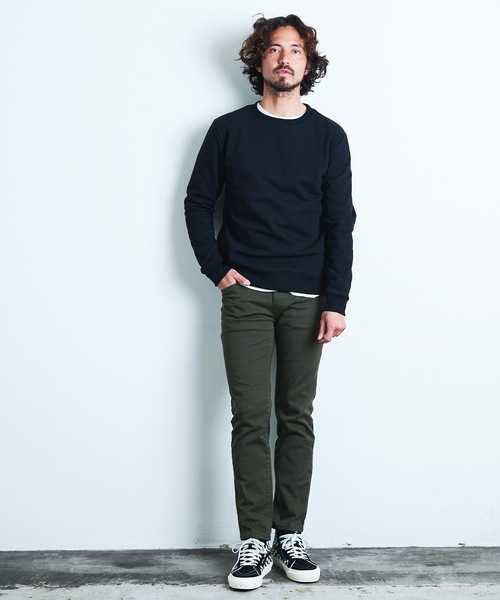 Magine（マージン）の「URAKE SIDE PKT PULL OVER L/S:裏毛 サイドポケット プルオーバー ロングスリーブ 22SS（スウェット・メンズ・グレイッシュベージュ/ネイビー/グレー/ブラック・44/46/48）」の6枚目の写真