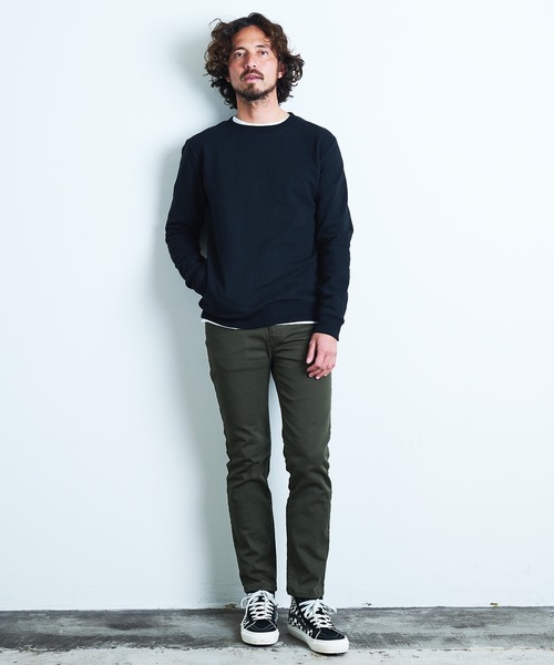 Magine（マージン）の「URAKE SIDE PKT PULL OVER L/S:裏毛 サイドポケット プルオーバー ロングスリーブ 22SS（スウェット・メンズ・グレイッシュベージュ/ネイビー/グレー/ブラック・44/46/48）」の12枚目の写真