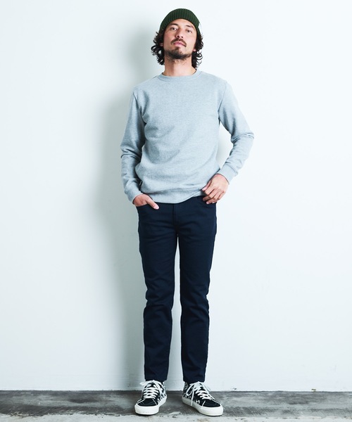 Magine（マージン）の「URAKE SIDE PKT PULL OVER L/S:裏毛 サイドポケット プルオーバー ロングスリーブ 22SS（スウェット・メンズ・グレイッシュベージュ/ネイビー/グレー/ブラック・44/46/48）」の7枚目の写真