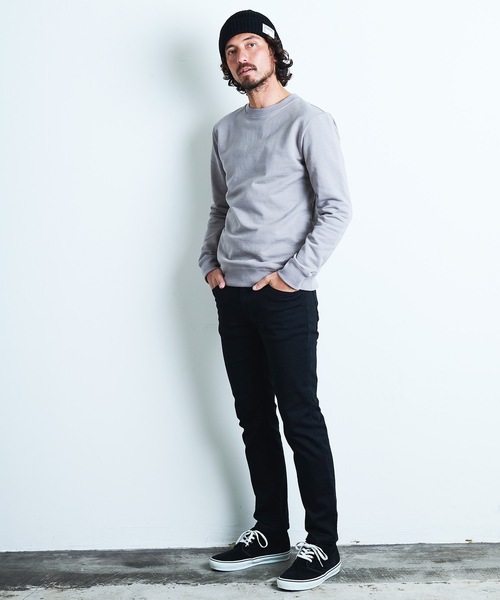 Magine（マージン）の「URAKE SIDE PKT PULL OVER L/S:裏毛 サイドポケット プルオーバー ロングスリーブ 22SS（スウェット・メンズ・グレイッシュベージュ/ネイビー/グレー/ブラック・44/46/48）」の13枚目の写真