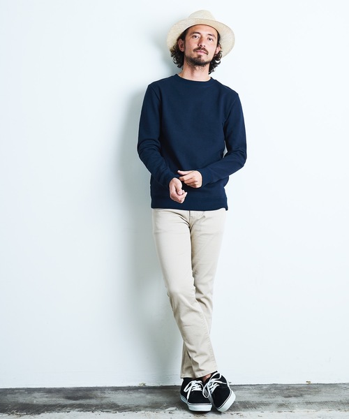 Magine（マージン）の「URAKE SIDE PKT PULL OVER L/S:裏毛 サイドポケット プルオーバー ロングスリーブ 22SS（スウェット・メンズ・グレイッシュベージュ/ネイビー/グレー/ブラック・44/46/48）」の8枚目の写真