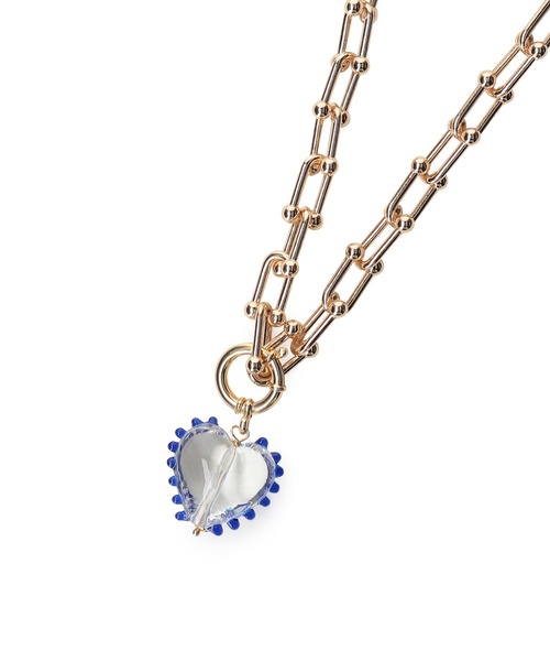 MADEMOISELLE ROPE'（マドモアゼル ロペ）の「【NINFA handmade】アンティークハートネックレス（ネックレス・レディース・その他・FREE）」の4枚目の写真