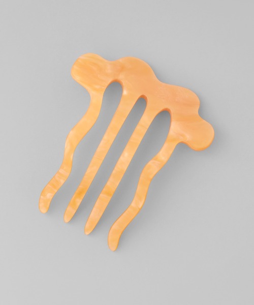 ANEMONE（アネモネ）の「マーブルカラーニュアンスコーム[C]（その他ヘアアクセサリー・レディース・アイボリー/オレンジ/グリーン・FREE）」の6枚目の写真