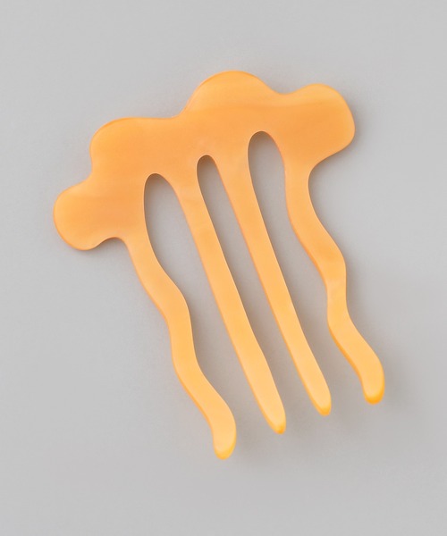 ANEMONE（アネモネ）の「マーブルカラーニュアンスコーム[C]（その他ヘアアクセサリー・レディース・アイボリー/オレンジ/グリーン・FREE）」の5枚目の写真