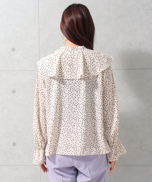 fredy emue（フレディエミュ）の「ドットラッフルカラーブラウス（シャツ/ブラウス・レディース・ホワイト系その他5/ブラック系その他4/ブラック系その他3/ホワイト系その他4・38/36）」の22枚目の写真