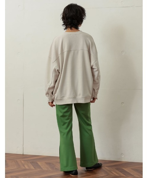 Re:EDIT(リエディ)の「刺繍ロゴ切替スウェットプルオーバー(スウェット・レディース・オートミール/ミント/ブラック/アイボリー・MEDIUM)」の15枚目の写真