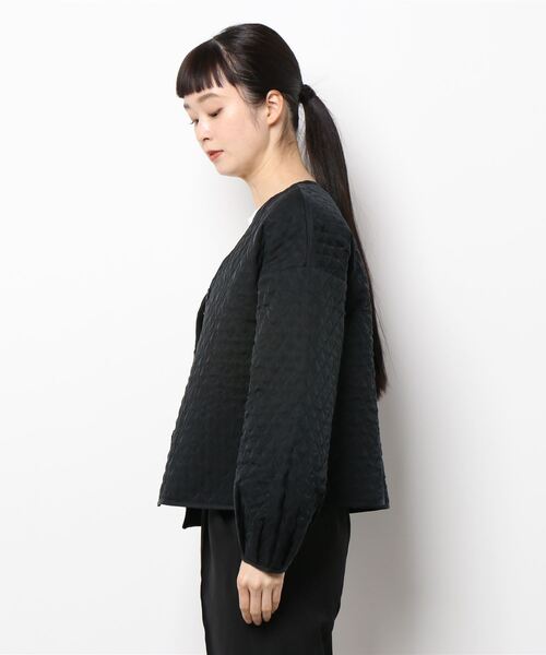 OUTERSUNSET（アウターサンセット）の「quilting jacket（ダウンジャケット/コート・レディース・ホワイト/ブラック・FREE）」の11枚目の写真