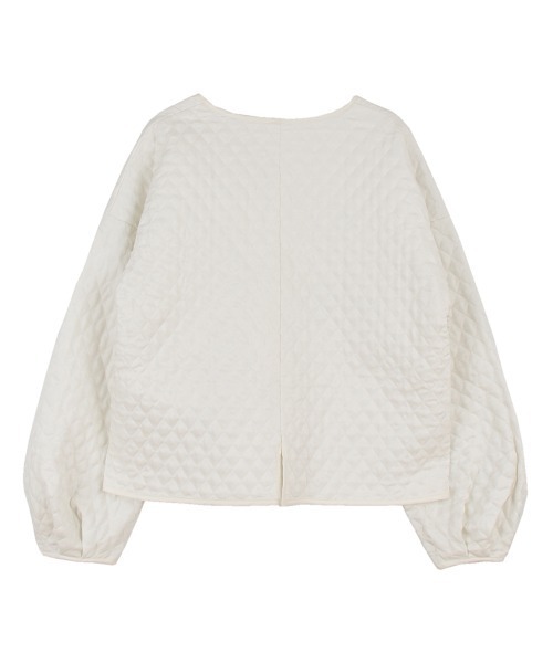 OUTERSUNSET（アウターサンセット）の「quilting jacket（ダウンジャケット/コート・レディース・ホワイト/ブラック・FREE）」の6枚目の写真