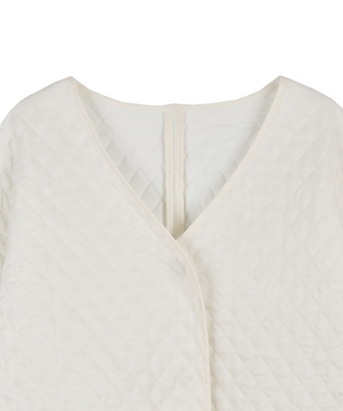 OUTERSUNSET（アウターサンセット）の「quilting jacket（ダウンジャケット/コート・レディース・ホワイト/ブラック・FREE）」の7枚目の写真