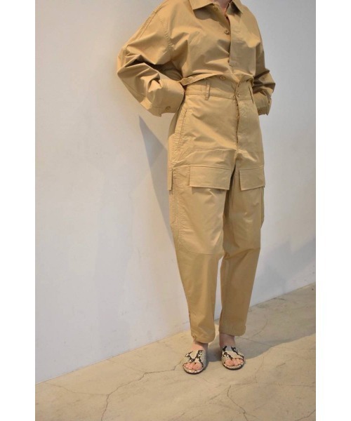 THEATRE PRODUCTS（シアタープロダクツ）の「ハイカウントコットンツイルプルオーバー（シャツ/ブラウス・レディース・ブラック/ベージュ/カーキ・FREE）」の4枚目の写真