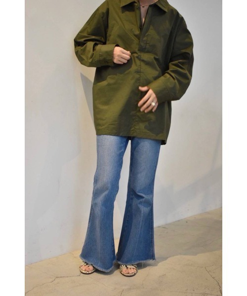 THEATRE PRODUCTS（シアタープロダクツ）の「ハイカウントコットンツイルプルオーバー（シャツ/ブラウス・レディース・ブラック/ベージュ/カーキ・FREE）」の5枚目の写真