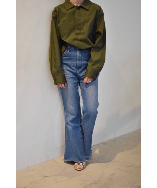 THEATRE PRODUCTS（シアタープロダクツ）の「ハイカウントコットンツイルプルオーバー（シャツ/ブラウス・レディース・ブラック/ベージュ/カーキ・FREE）」の19枚目の写真