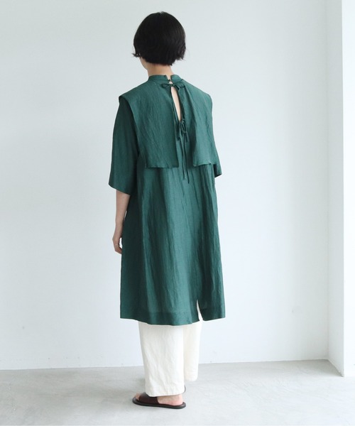 yuni Cupra/Cotton/Linen シャツワンピース yuni Cupra/Cotton/Linen シャツワンピース