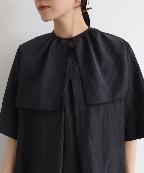 yuni（ユニ ）の「cotton/cupra/Linenローンchorus collar tunic 