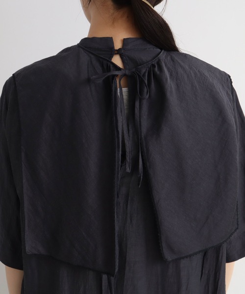 yuni（ユニ ）の「cotton/cupra/Linenローンchorus collar tunic 