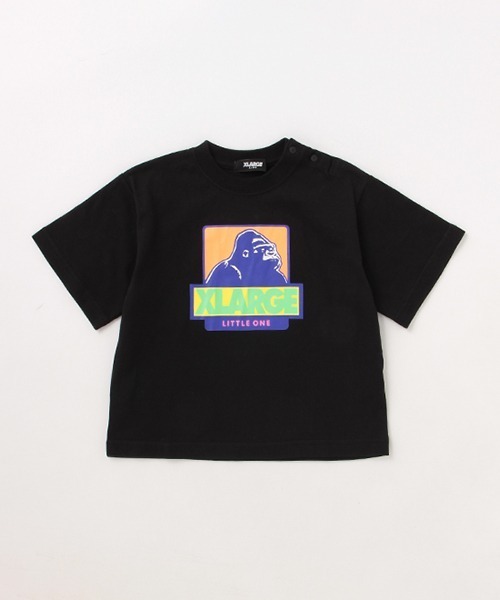 XLARGE KIDS（エクストララージキッズ）の「配色ボックスOGゴリラ5分袖Tシャツ（Tシャツ/カットソー・キッズ・ブラック/ブルー/オフホワイト・110cm/120cm/100cm/140cm/90cm/80ｃｍ/130cm）」の3枚目の写真