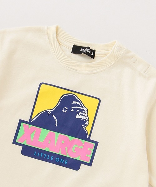XLARGE KIDS（エクストララージキッズ）の「配色ボックスOGゴリラ5分袖Tシャツ（Tシャツ/カットソー・キッズ・ブラック/ブルー/オフホワイト・110cm/120cm/100cm/140cm/90cm/80ｃｍ/130cm）」の8枚目の写真