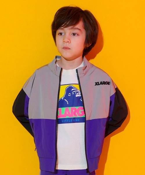 XLARGE KIDS（エクストララージキッズ）の「配色ボックスOGゴリラ5分袖Tシャツ（Tシャツ/カットソー・キッズ・ブラック/ブルー/オフホワイト・110cm/120cm/100cm/140cm/90cm/80ｃｍ/130cm）」の21枚目の写真
