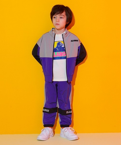 XLARGE KIDS（エクストララージキッズ）の「配色ボックスOGゴリラ5分袖Tシャツ（Tシャツ/カットソー・キッズ・ブラック/ブルー/オフホワイト・110cm/120cm/100cm/140cm/90cm/80ｃｍ/130cm）」の19枚目の写真