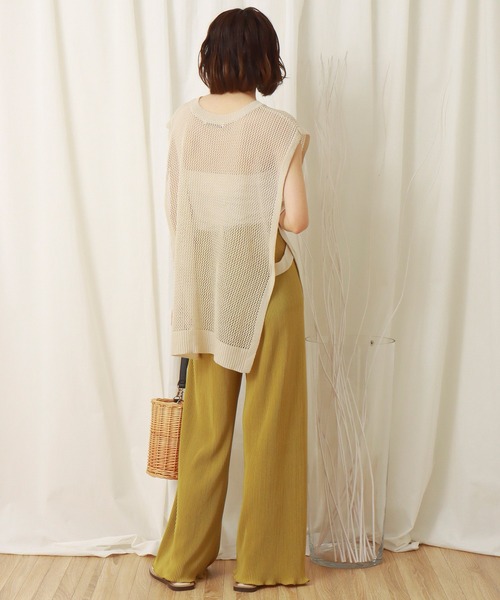 libelle more(リベル モア)の「サイドオープン 7Gメッシュベスト(ベスト・レディース・ベージュ/グリーン/モカ・M)」の7枚目の写真