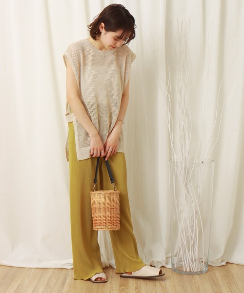 libelle more(リベル モア)の「サイドオープン 7Gメッシュベスト(ベスト・レディース・ベージュ/グリーン/モカ・M)」の9枚目の写真