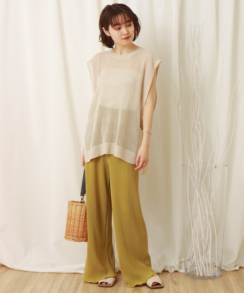 libelle more(リベル モア)の「サイドオープン 7Gメッシュベスト(ベスト・レディース・ベージュ/グリーン/モカ・M)」の10枚目の写真