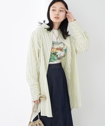 earth music&ecology | ストライプオーバーシャツ(シャツ/ブラウス)