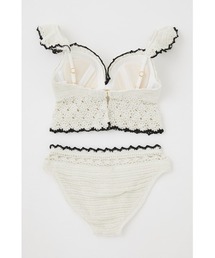 rienda（リエンダ）の「フリルショルダークロシェワイヤーカップビキニ