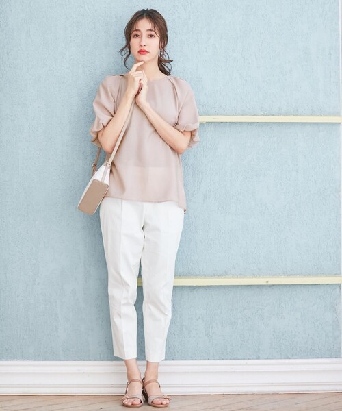 ANY SIS（エニィスィス）の「バルーンタックスリーブ ブラウス（シャツ/ブラウス・レディース・アイボリー系/ダルブルー系/ピンク系・2）」の11枚目の写真