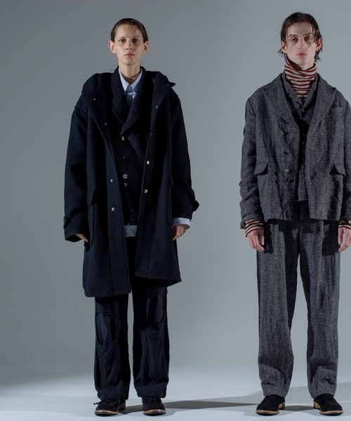 Jieda(ジエダ)の「SHETLAND WOOL JACKET(テーラードジャケット・メンズ・グレー/ブラック・1/2)」の3枚目の写真