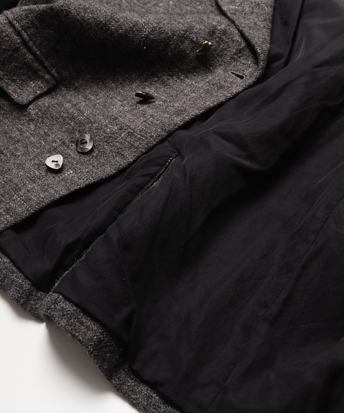 Jieda(ジエダ)の「SHETLAND WOOL JACKET(テーラードジャケット・メンズ・グレー/ブラック・1/2)」の7枚目の写真