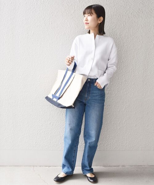 SHIPS Days(シップスデイズ)の「SHIPS Days:クルーネックカーディガン◇(カーディガン/ボレロ・レディース・オフホワイト/グリーン/ネイビー・ONE SIZE)」の13枚目の写真