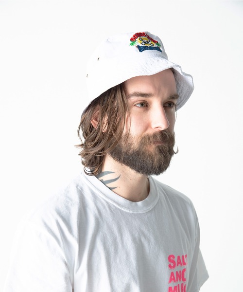 SALT&MUGS(ソルトアンドマグス)の「B.C BUCKET HAT(ハット・メンズ・ブラック/ホワイト/ネイビー・FREE)」の2枚目の写真