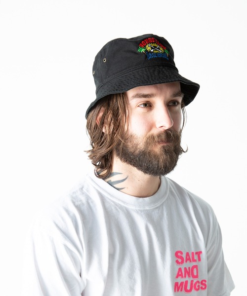 SALT&MUGS(ソルトアンドマグス)の「B.C BUCKET HAT(ハット・メンズ・ブラック/ホワイト/ネイビー・FREE)」の3枚目の写真