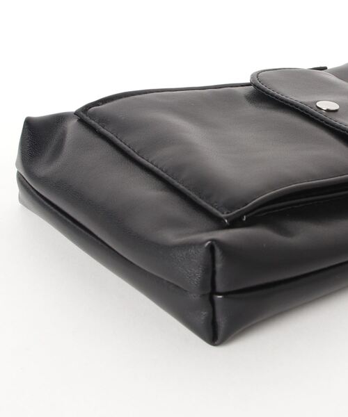 WEGO（ウィゴー）の「WEGO/マルチミニポシェット（ショルダーバッグ・レディース・ブラック/オフホワイト/ライム・FREE）」の7枚目の写真